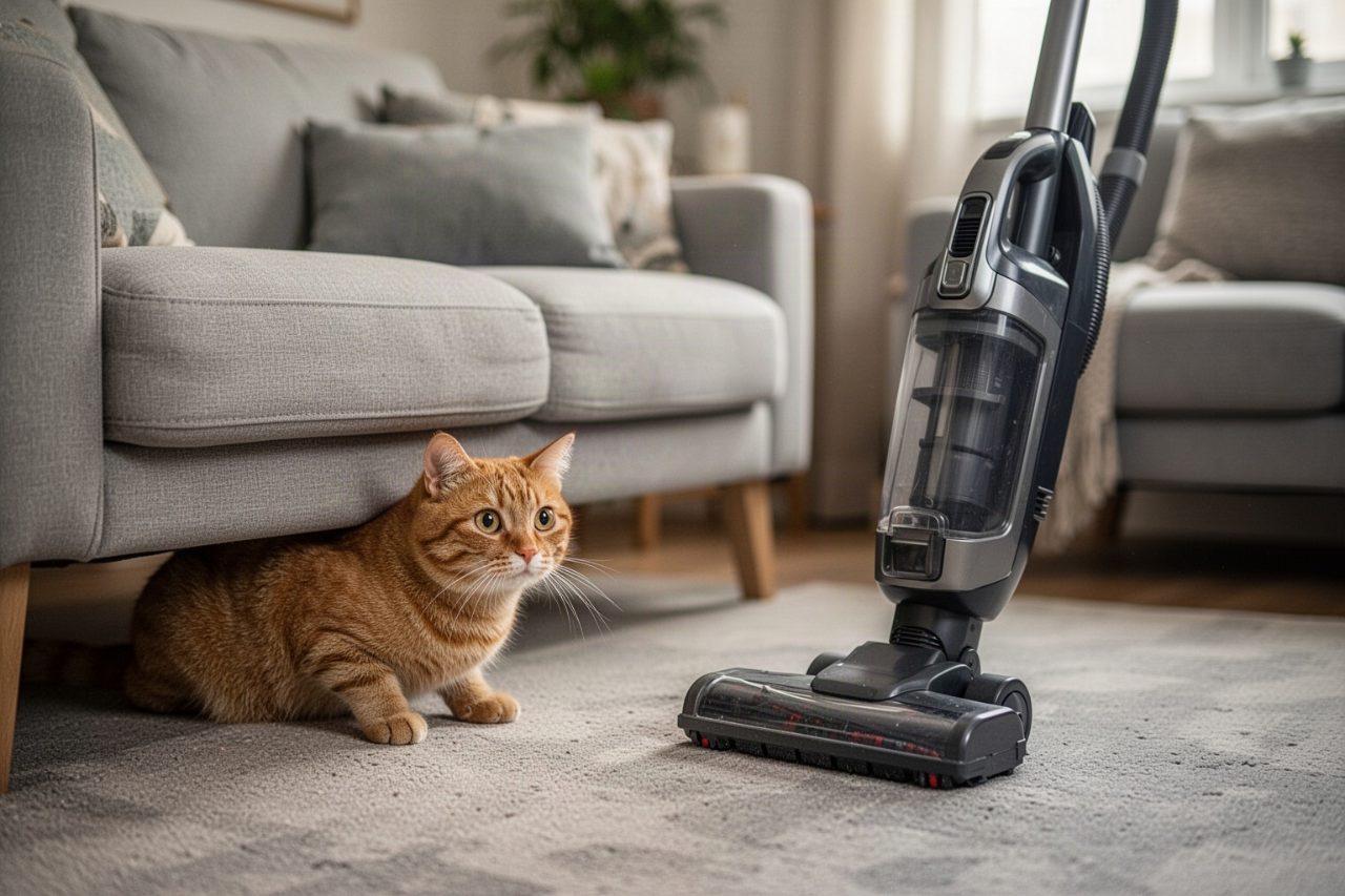 « Un mois sans aspirateur » : ce que l&rsquo;on sait vraiment du stress des animaux face aux bruits de la maison