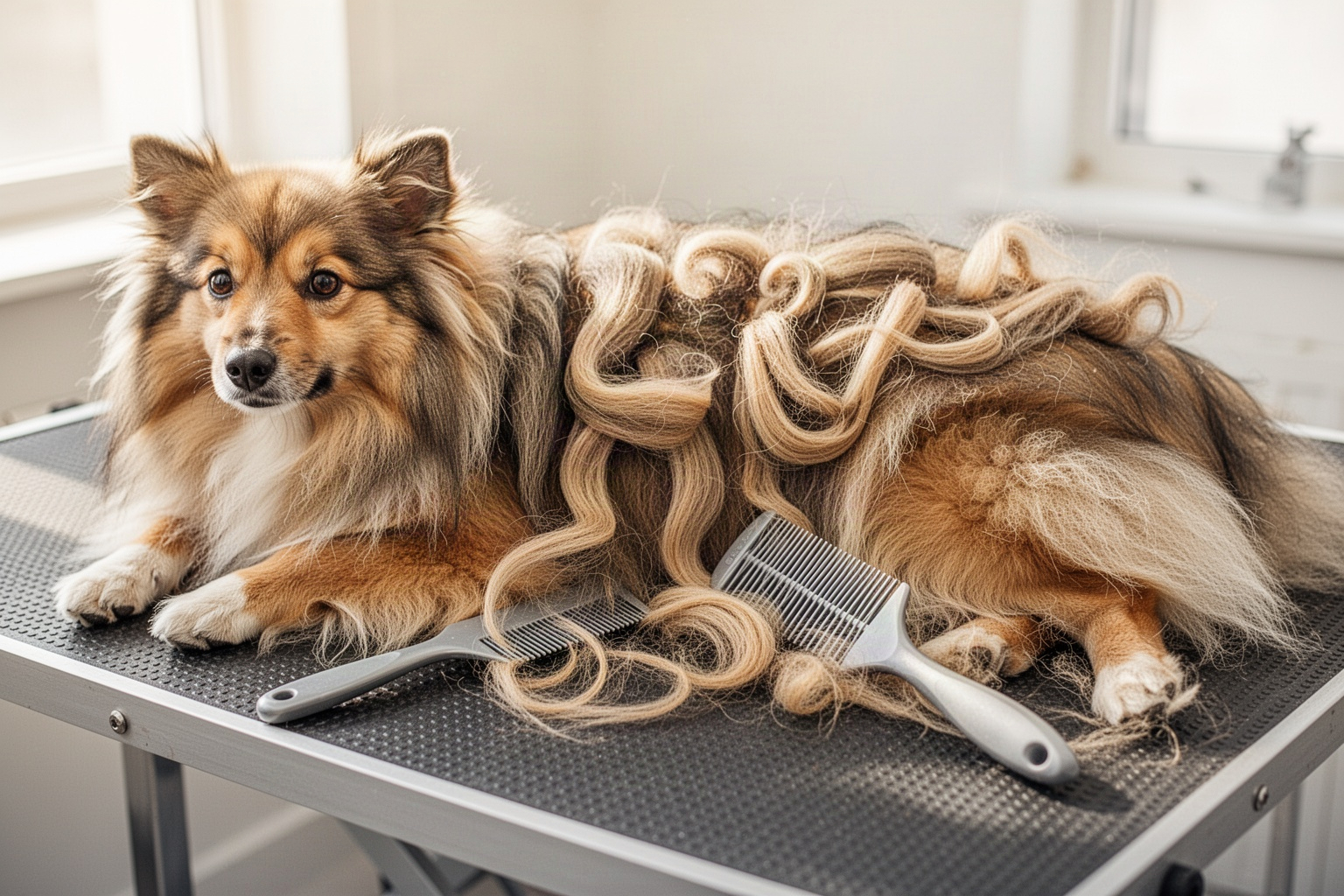 Quelle méthode utiliser pour brosser un chien à poil long sans tirer&nbsp;?