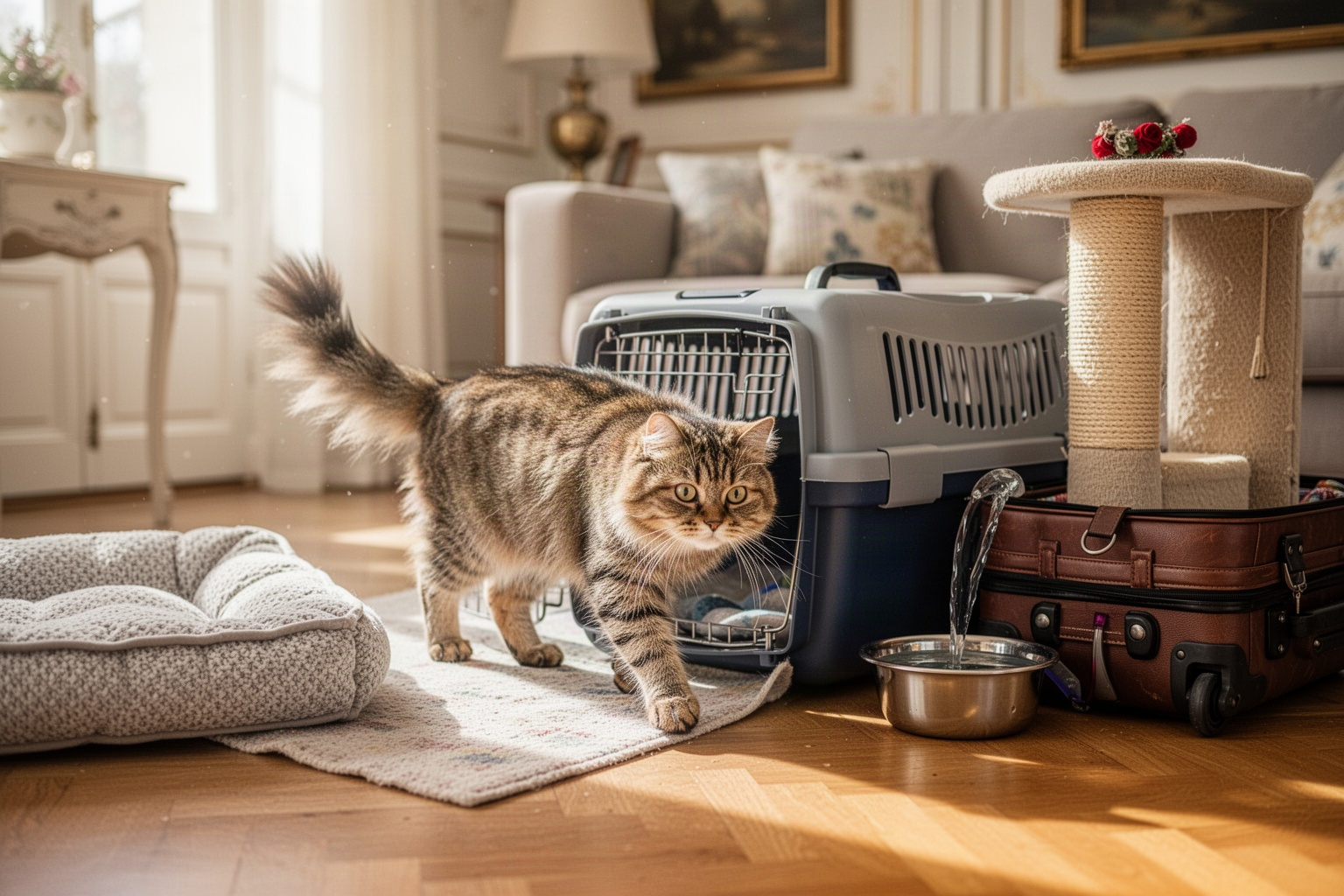 Comment gérer le retour de vacances avec votre chat ?