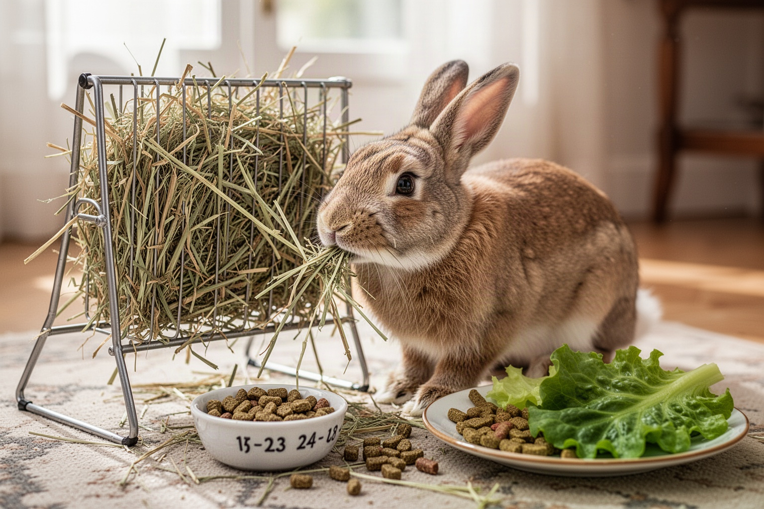 Quelle place les granulés occupent-ils dans l’alimentation du lapin&nbsp;?