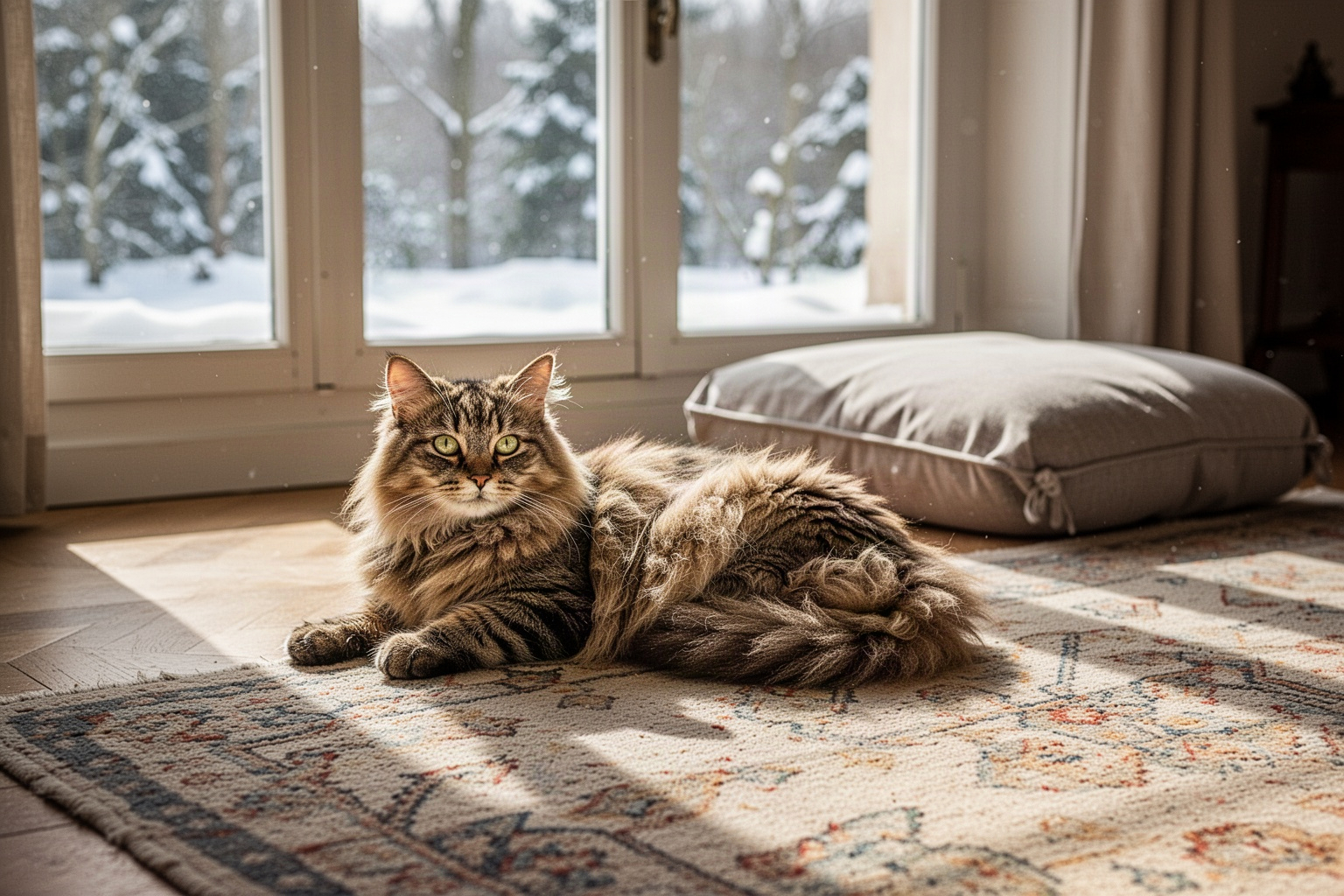 Pourquoi votre chat change-t-il de place au fil de la journée ?