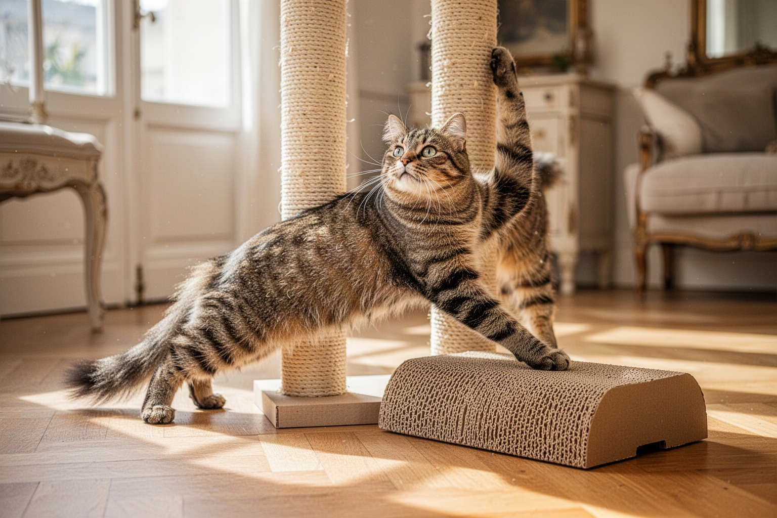 Griffoir pour chat : vertical ou horizontal ?