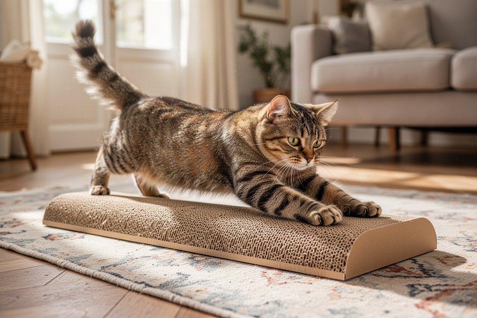 Pourquoi choisir un griffoir horizontal pour chat ?