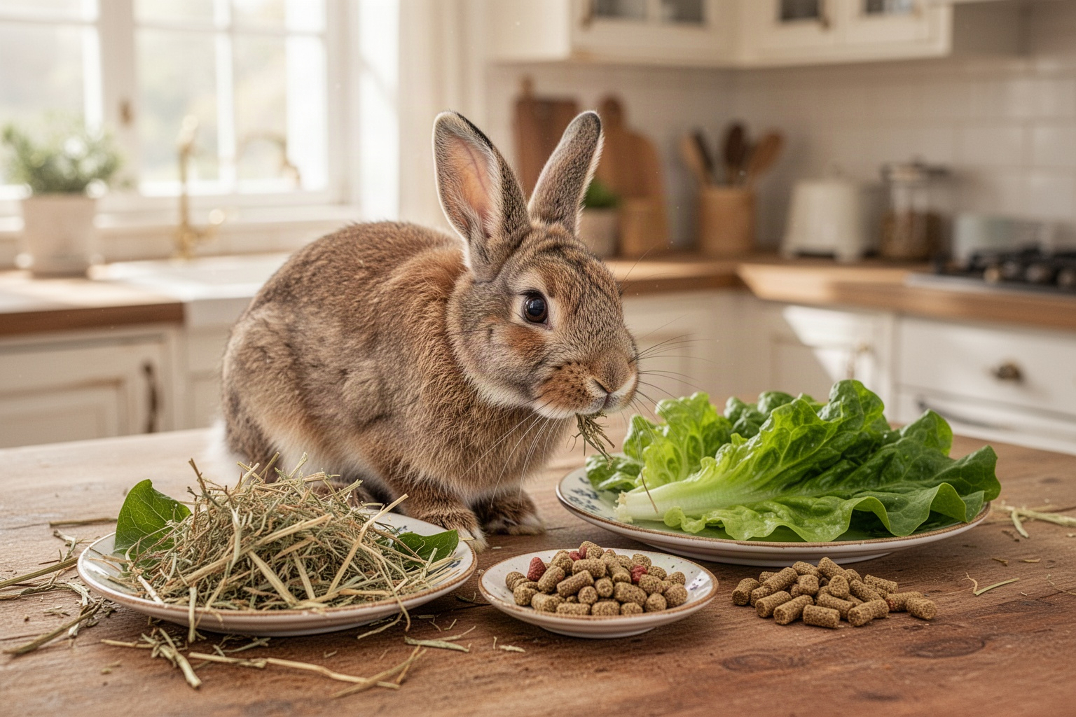 Quel équilibre retenir entre foin, légumes et granulés&nbsp;?