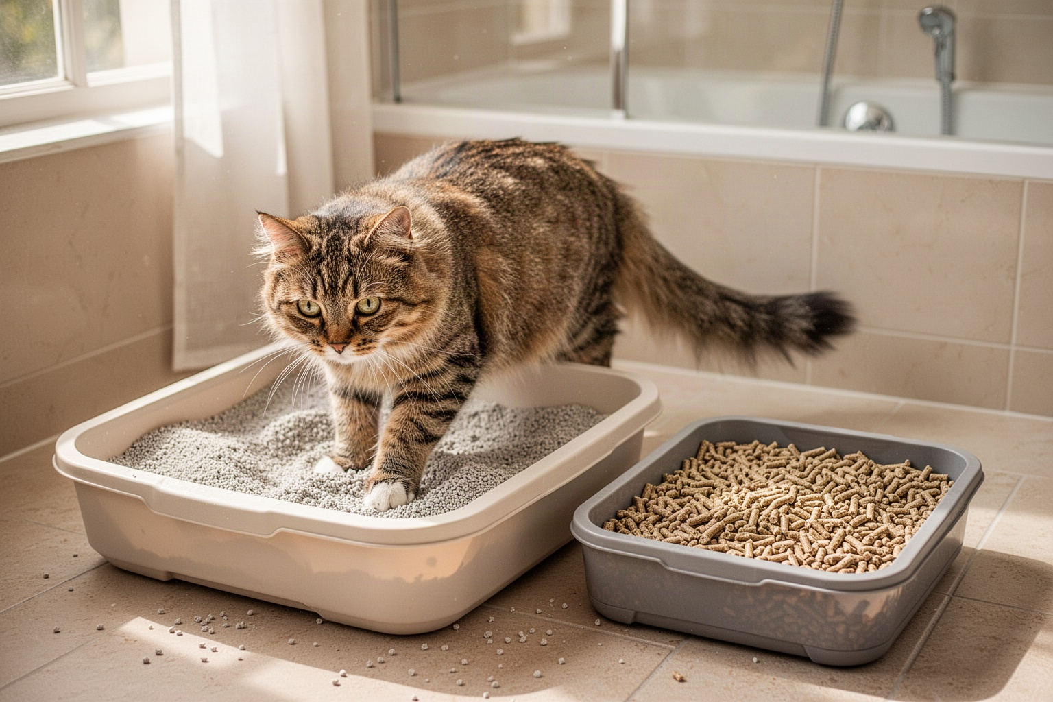 Quelle litière pour chat choisir ? Le comparatif