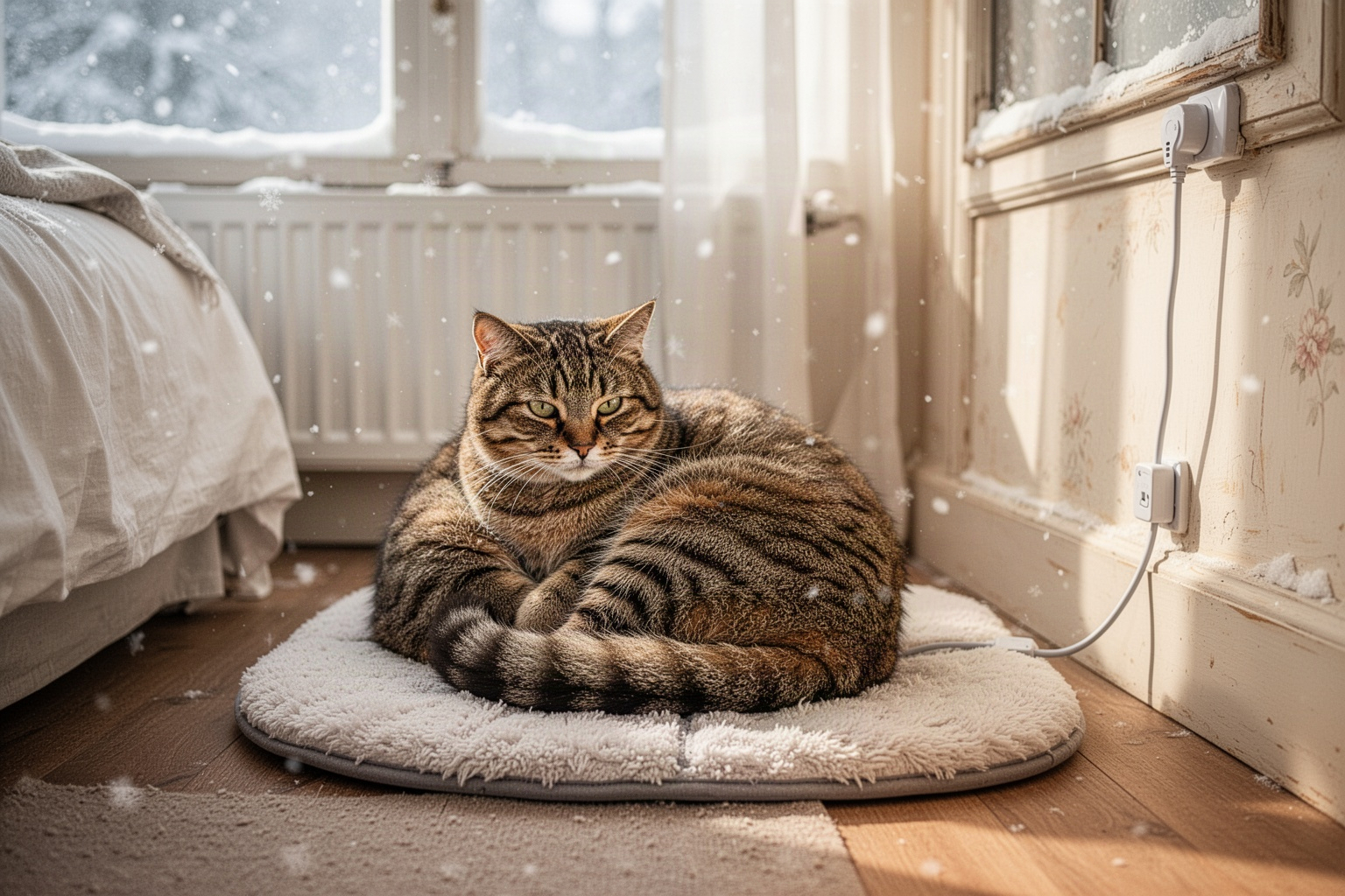 Tapis chauffant pour chat : guide d’achat pour l’hiver