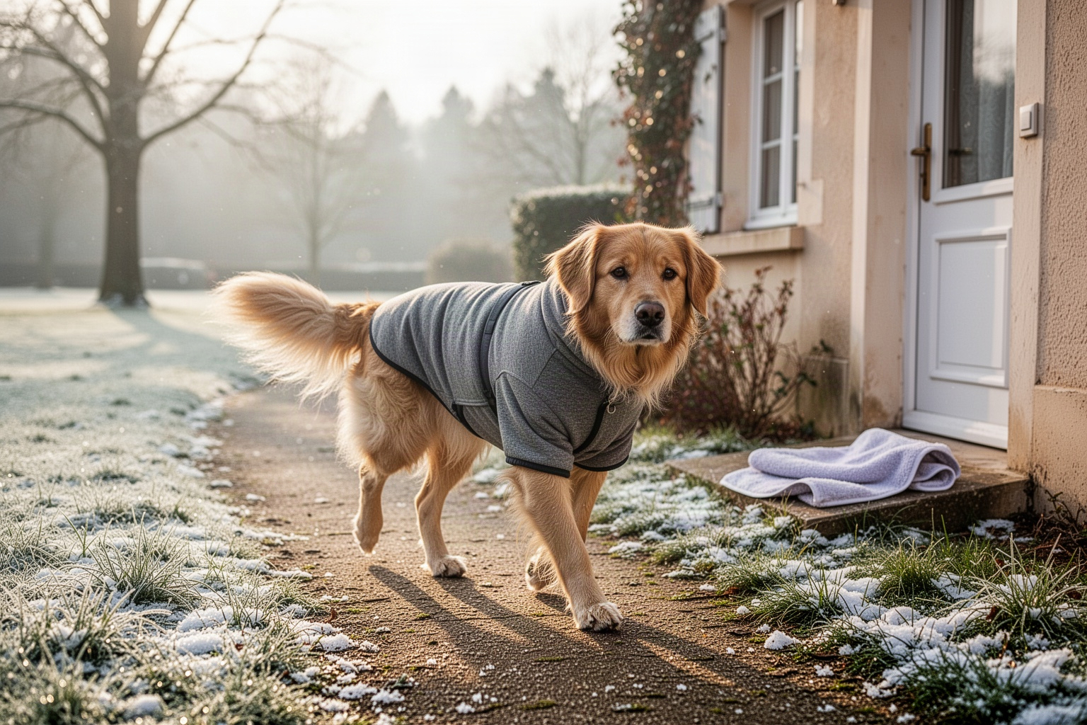 Protéger son chien du froid pendant les sorties