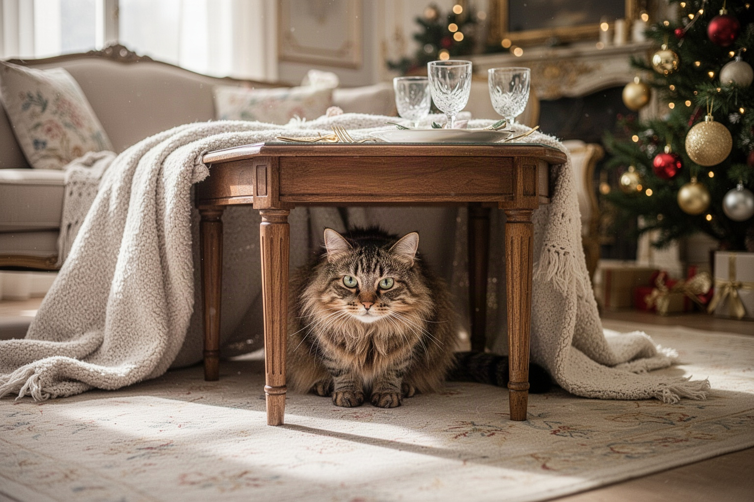 Animal stressé par les invités : guide des fêtes