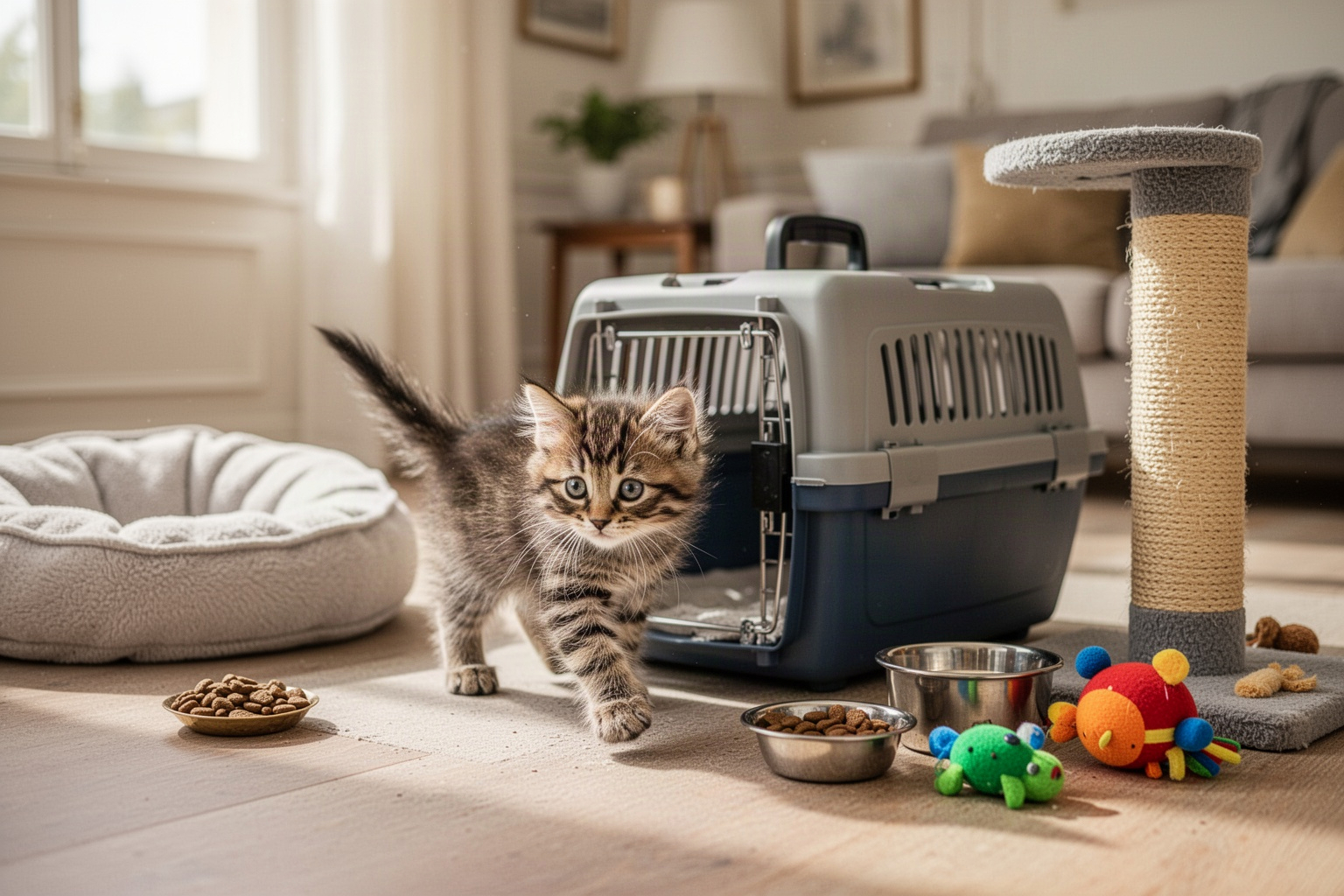 Accueillir un chaton à la maison sans le brusquer